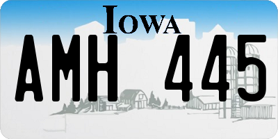 IA license plate AMH445