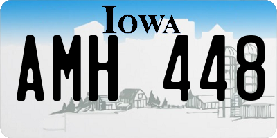 IA license plate AMH448