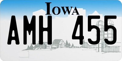 IA license plate AMH455