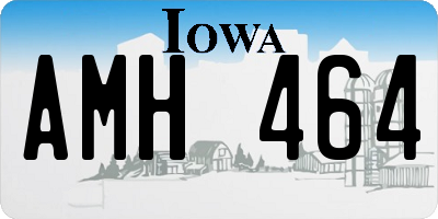 IA license plate AMH464