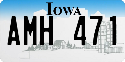 IA license plate AMH471