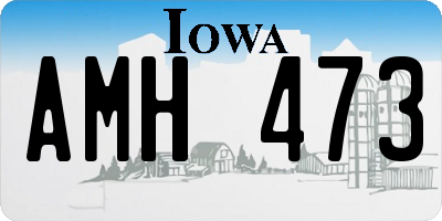 IA license plate AMH473