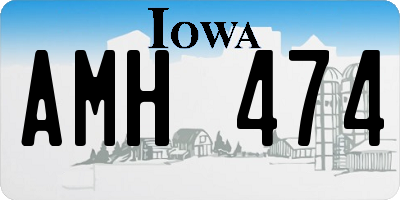 IA license plate AMH474