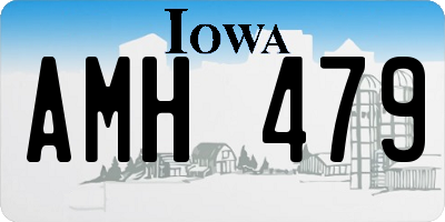 IA license plate AMH479