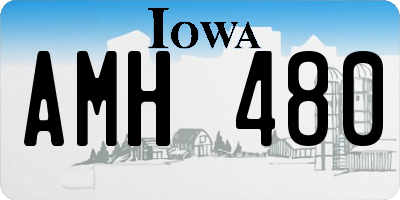 IA license plate AMH480