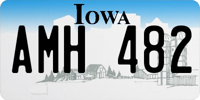IA license plate AMH482