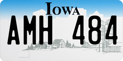 IA license plate AMH484