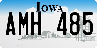 IA license plate AMH485