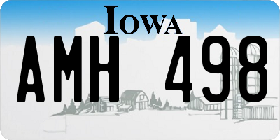 IA license plate AMH498