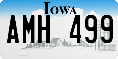IA license plate AMH499