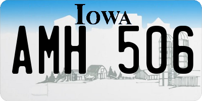IA license plate AMH506