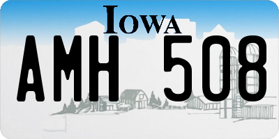 IA license plate AMH508