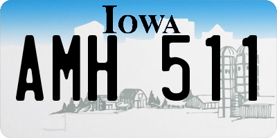IA license plate AMH511