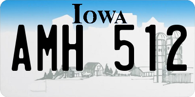 IA license plate AMH512