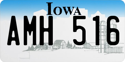 IA license plate AMH516
