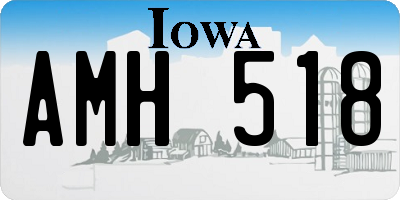 IA license plate AMH518