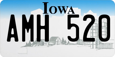 IA license plate AMH520