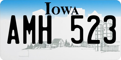 IA license plate AMH523