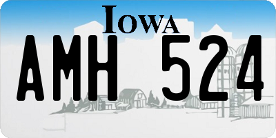 IA license plate AMH524