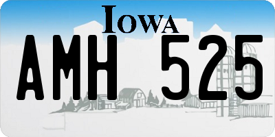 IA license plate AMH525