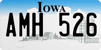 IA license plate AMH526