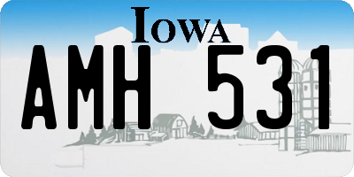IA license plate AMH531