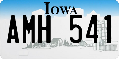 IA license plate AMH541