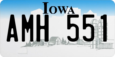 IA license plate AMH551