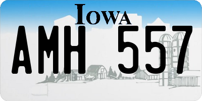 IA license plate AMH557
