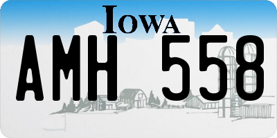 IA license plate AMH558
