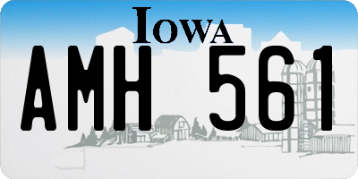 IA license plate AMH561