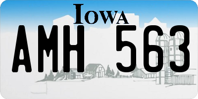 IA license plate AMH563