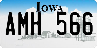 IA license plate AMH566