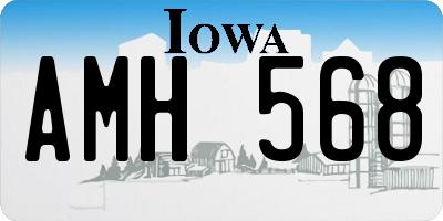 IA license plate AMH568