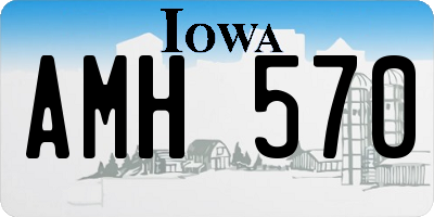 IA license plate AMH570