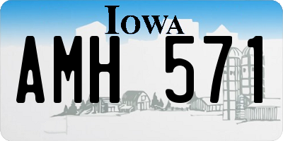 IA license plate AMH571
