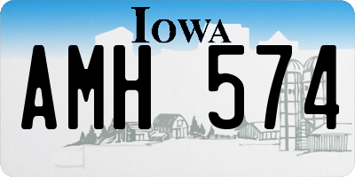 IA license plate AMH574