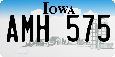 IA license plate AMH575