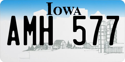 IA license plate AMH577