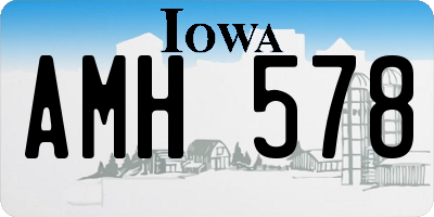 IA license plate AMH578
