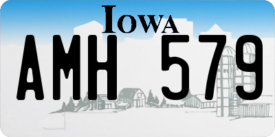 IA license plate AMH579
