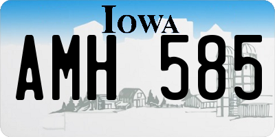 IA license plate AMH585
