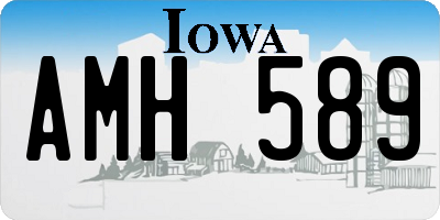 IA license plate AMH589