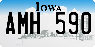 IA license plate AMH590