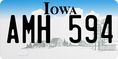 IA license plate AMH594