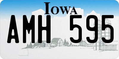 IA license plate AMH595