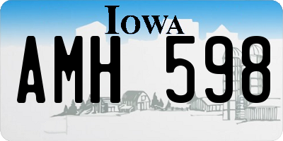 IA license plate AMH598