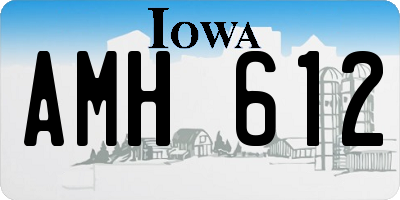 IA license plate AMH612
