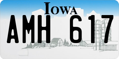 IA license plate AMH617