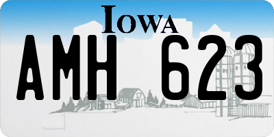IA license plate AMH623